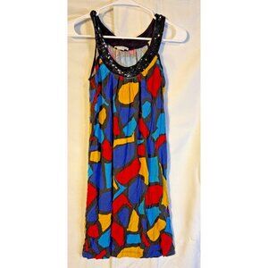 Vintage Y2K dress Kenzie Stain Glass Vibes Going out Date Night XS Sequins Mini